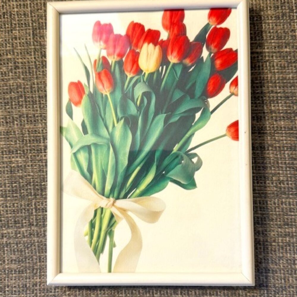 vintage tulips print